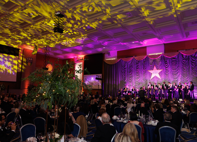 O'Reilly Hall transformed for the annual UCD Alumni Awards.